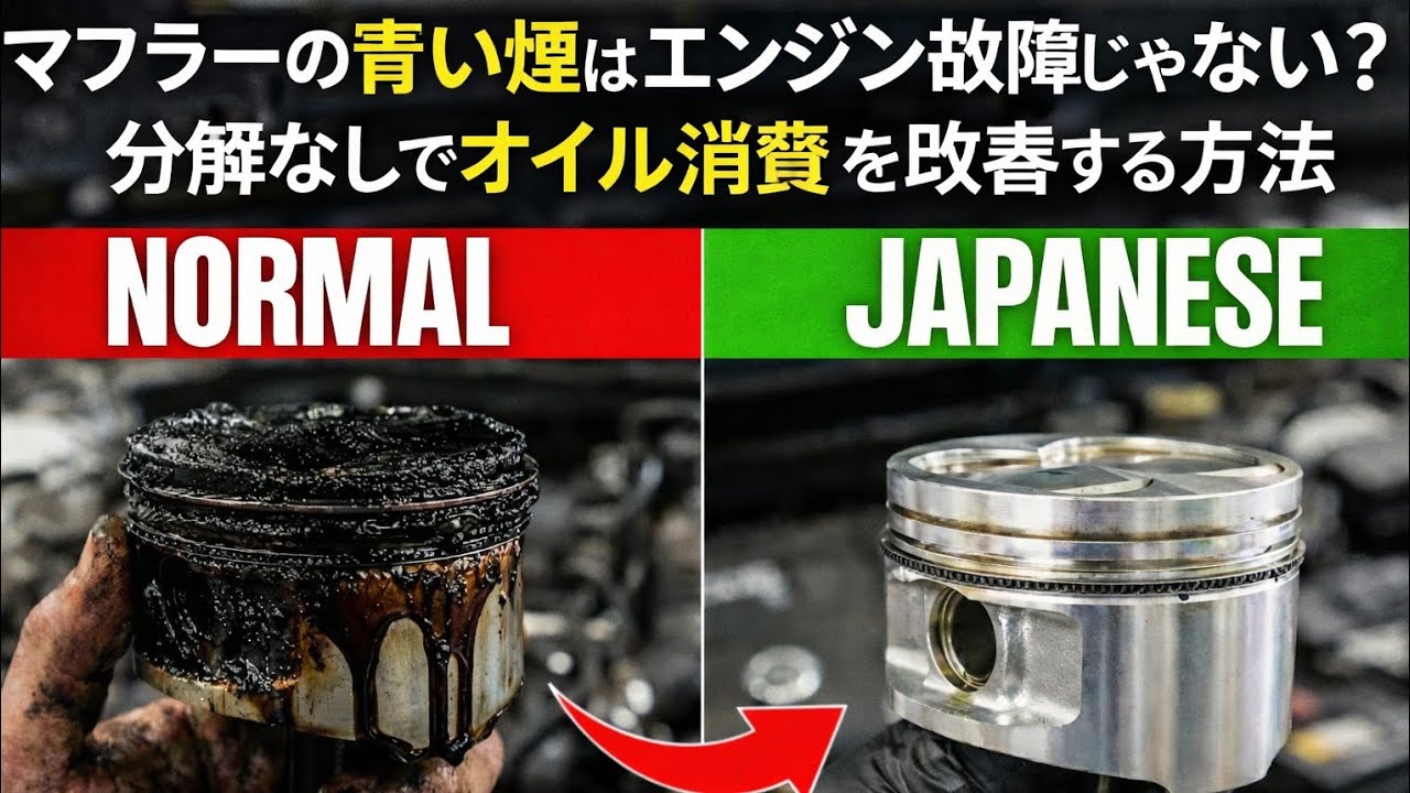 マフラーの青い煙はエンジン故障じゃない？分解なしでオイル消費を改善する現実的な方法