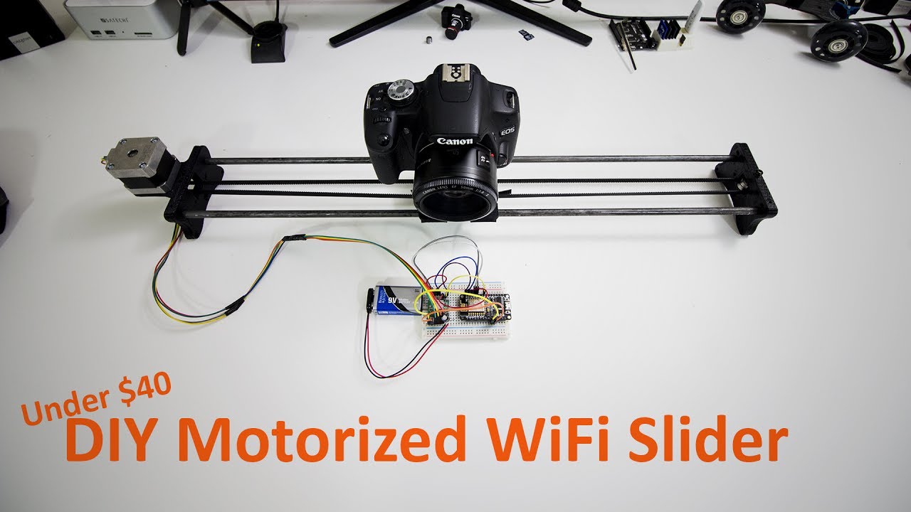 DIY Motorized Wifi Camera Slider w/ ESP8266