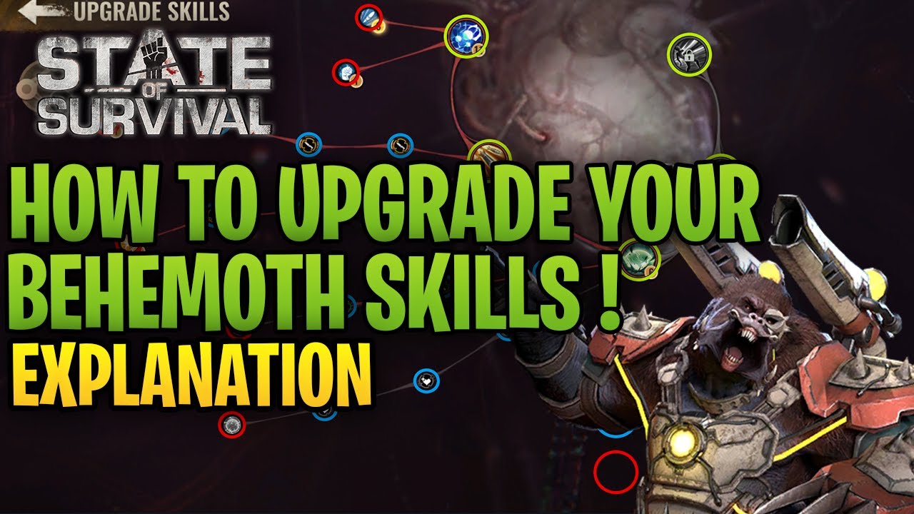 STATE OF SURVIVAL: HOW TO IMPROVE THE CRAZY SKILLS OF THE BEHEMOTH ? EXPLANATION !!