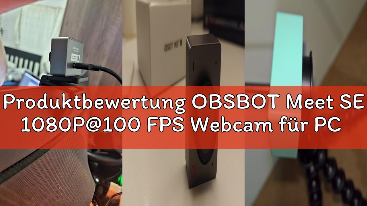 Produktbewertung OBSBOT Meet SE 1080P@100 FPS Webcam für PC mit 1/2,8