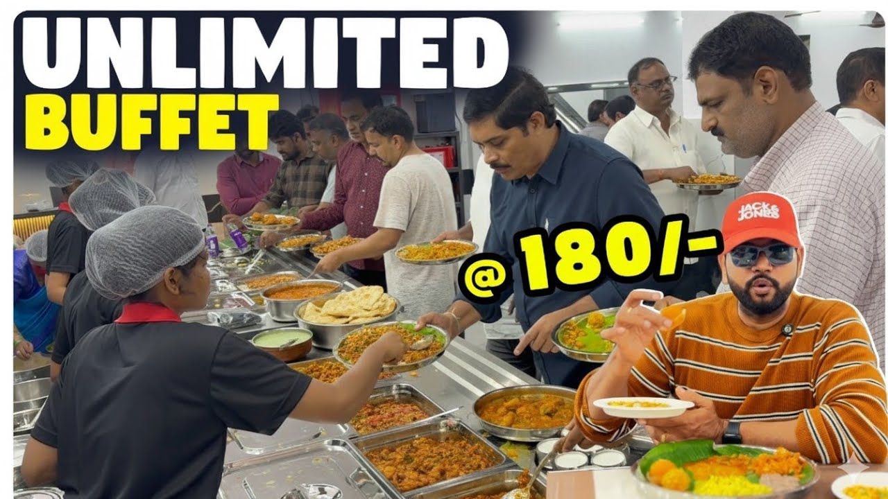 unlimited buffet in hyderabad | Annapurna Mess | best veg buffet in hyderabad
