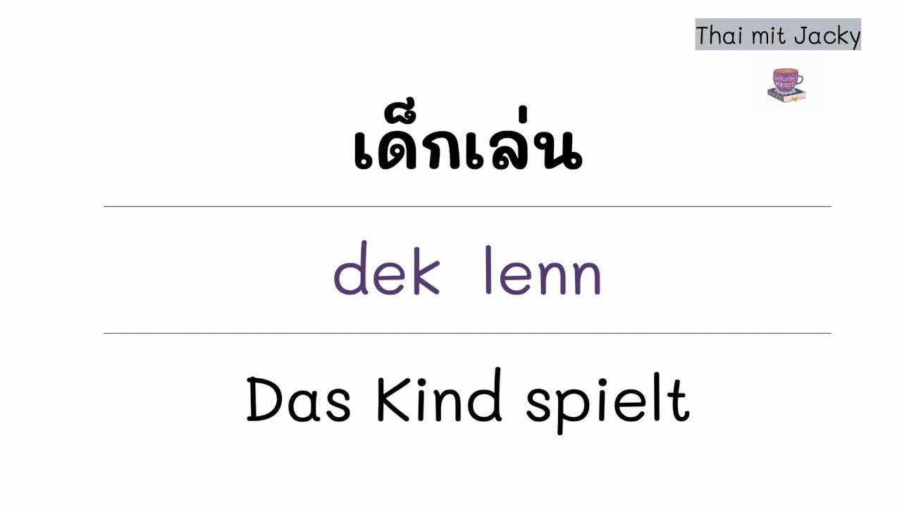 Live ♥️ Thai  lernen I Thai mit Jacky