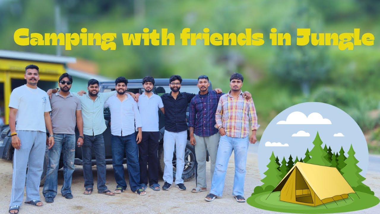 🏕️ Camping with friends in Jungle ☀️ | camping in india 🇮🇳 | Rana the vlogger