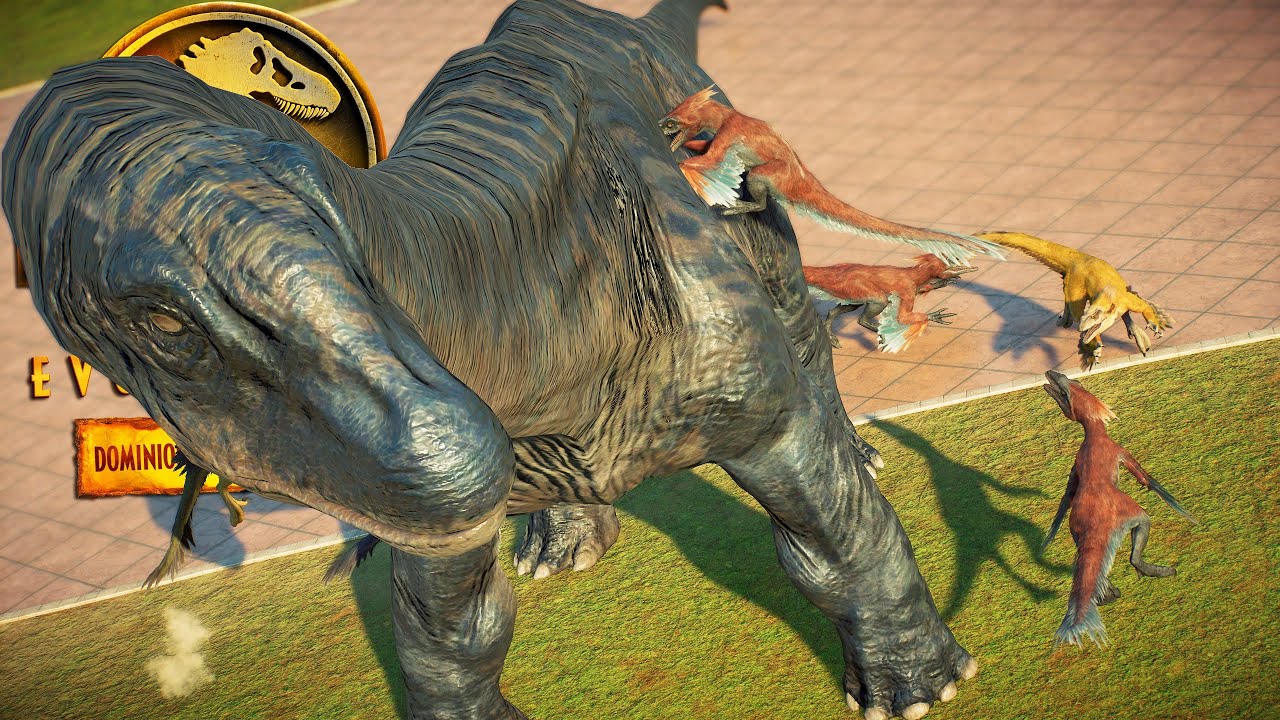 PYRORAPTOR & DREADNOUGHTUS SHOWCASE | All Skins & Animations - Jurassic World Evolution 2 Dominion