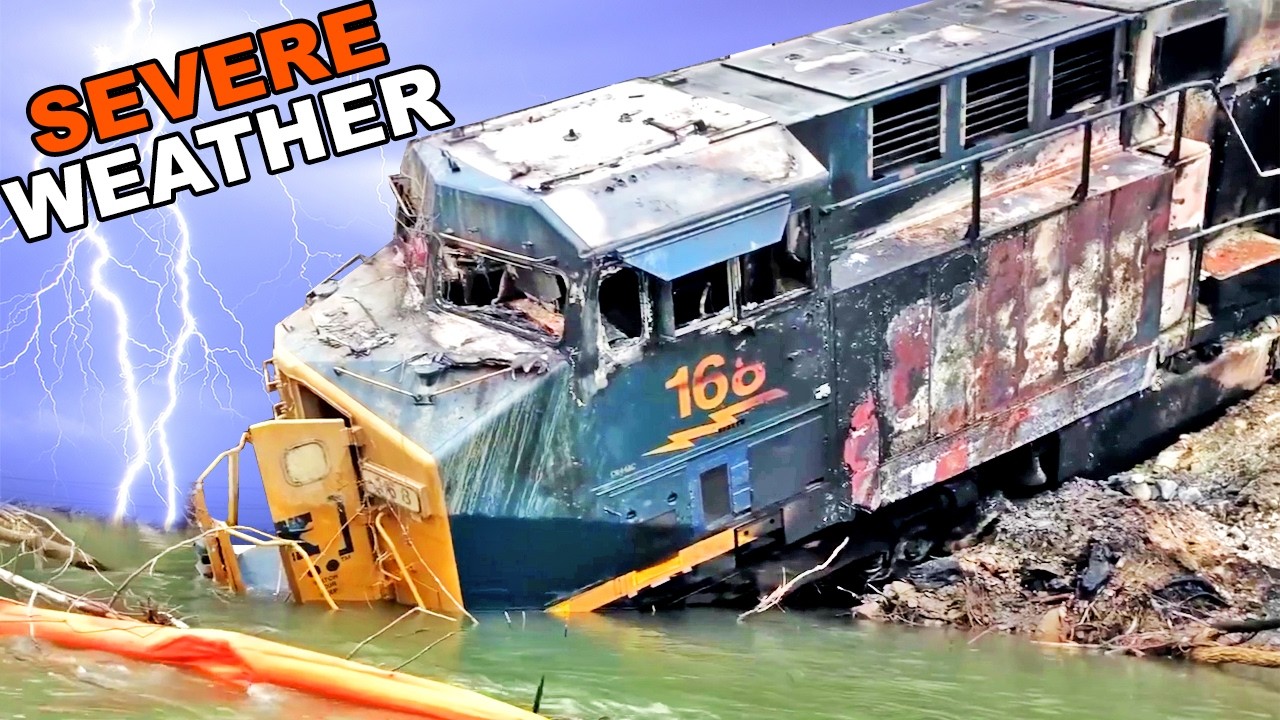 Train DERAILMENTS | Hurricanes, Flooding and Severe Weather