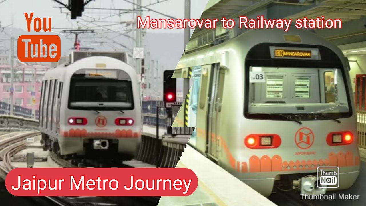 Jaipur Metro Journey || Mansarovar to Railway Station||