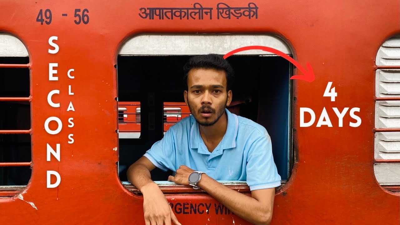 INDIA&rsquo;S LONGEST TRAIN JOURNEY in GENERAL ClASS😱 (4 Days inside Train )