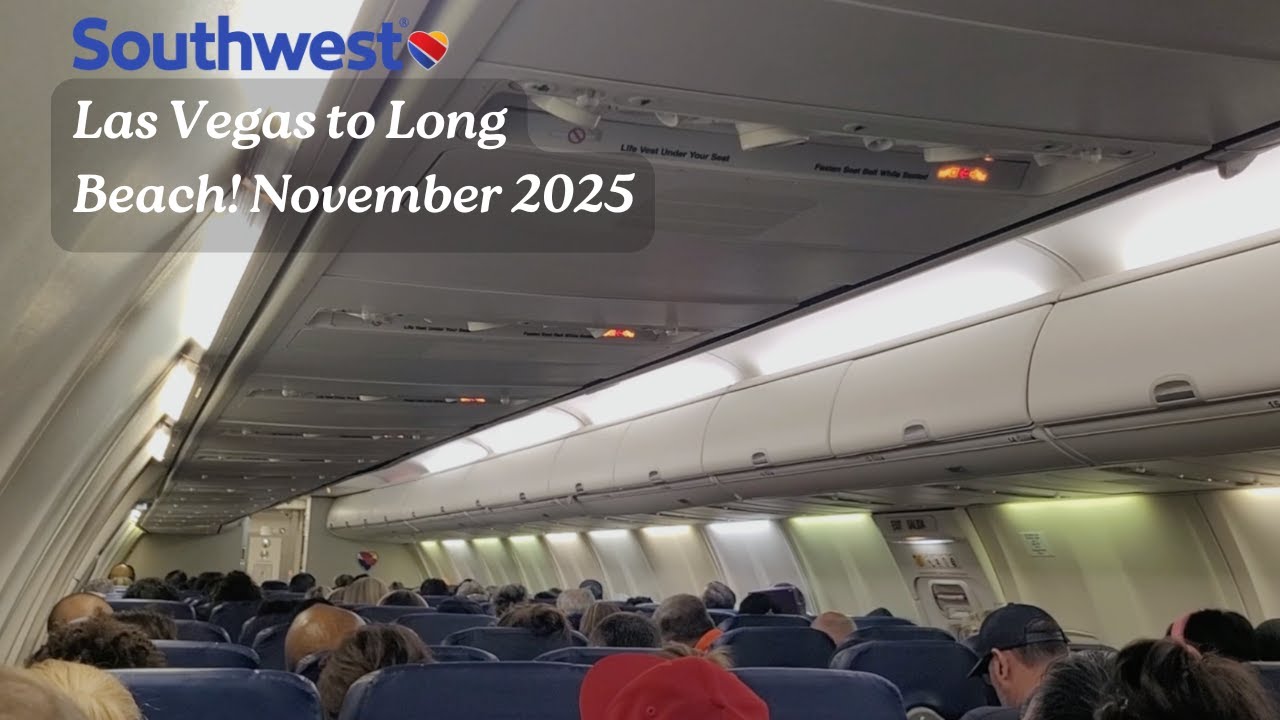Отчет о поездке с Southwest Airlines | LAS–LGB | Свободная рассадка | Ноябрь 2025 года