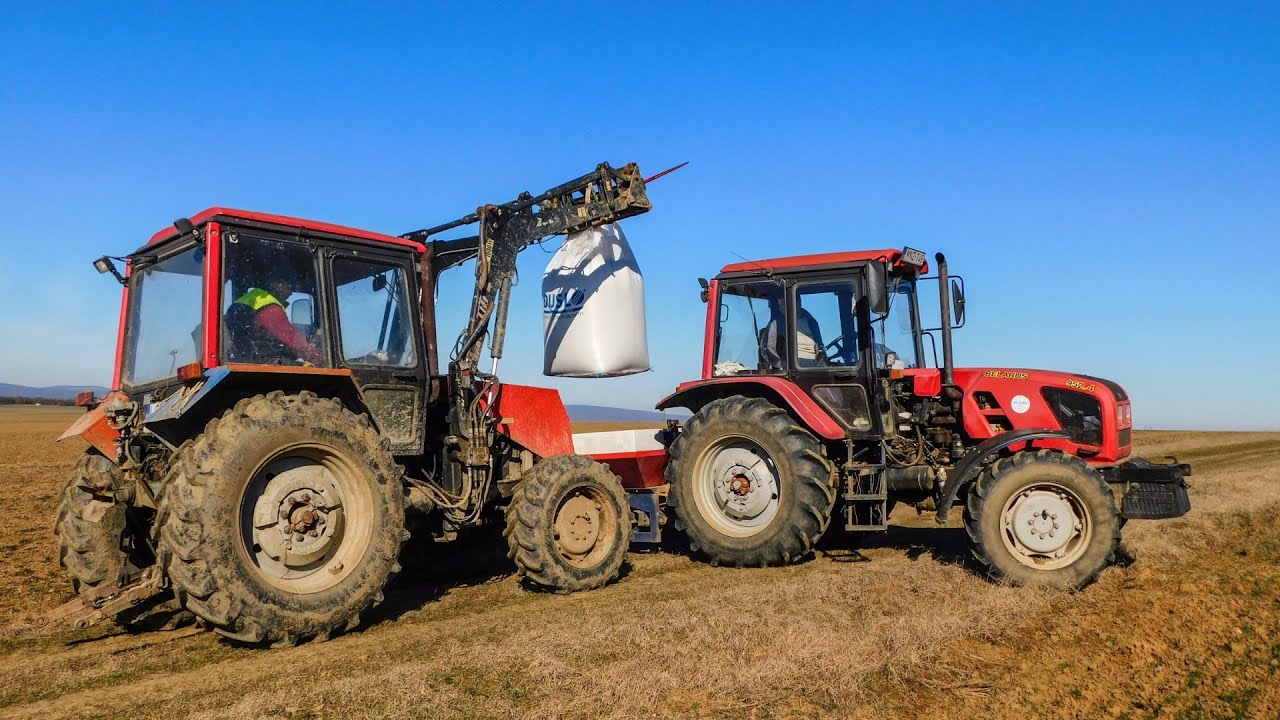 Műtrágya szórás 2021 Mtz 952.4 & Mtz 920.4