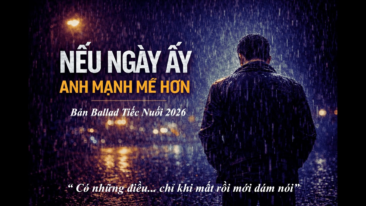 Nhạc Tình Buồn 2026 – Nếu Ngày Ấy Anh Mạnh Mẽ Hơn | Ballad Tiếc Nuối Cảm Xúc