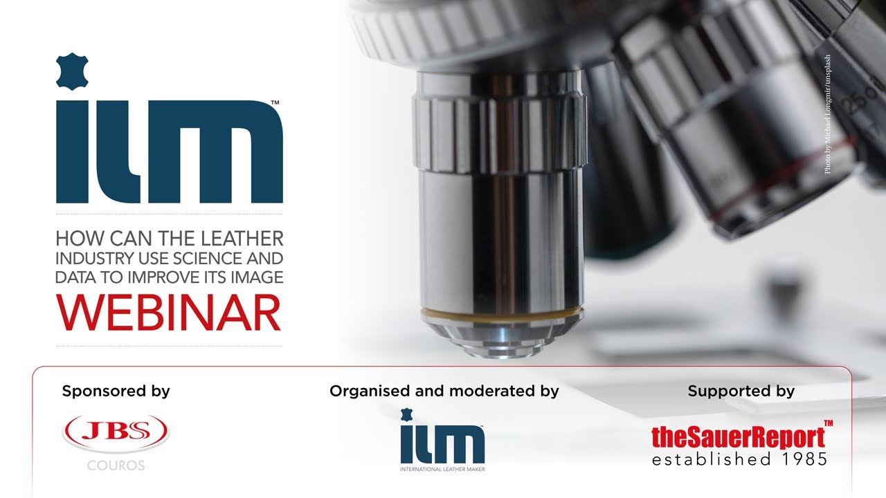 How can the leather industry use science and data to improve its image?