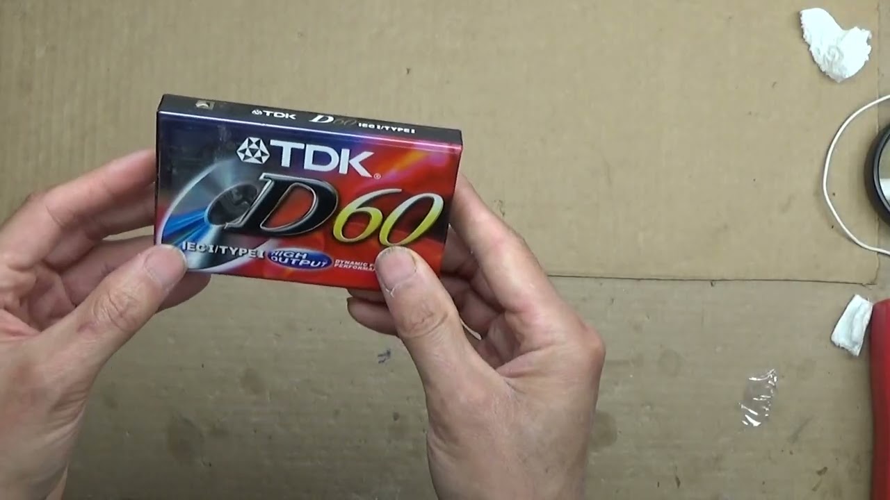 TDK  New Old Stock Audio Cassette With High Output  Unsealing