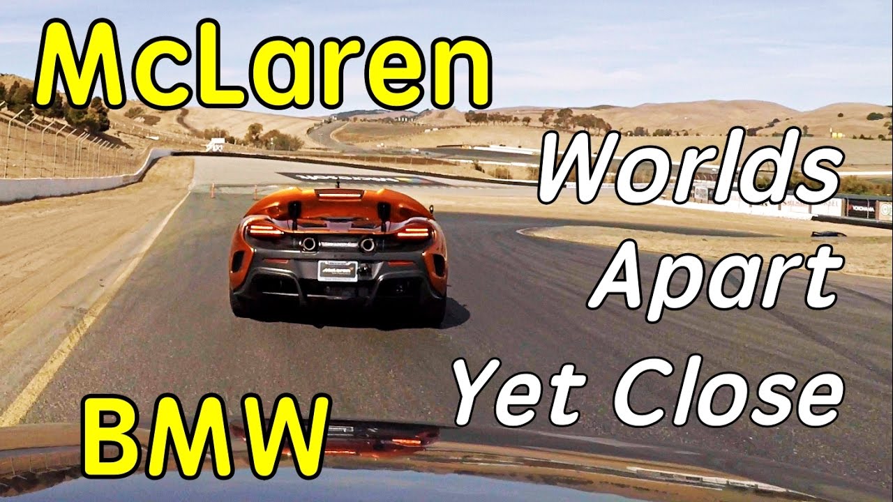 BMW 135i vs Mclaren 675LT @ Autodrom Sonoma
