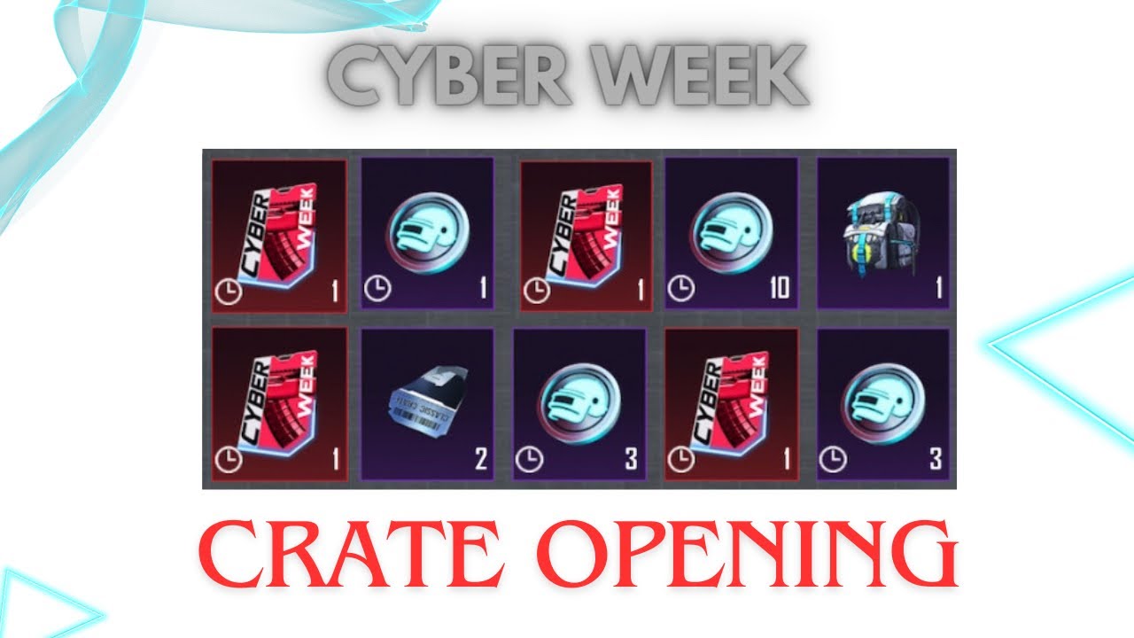 Cyber Week Crate Opening PUBG MOBILE