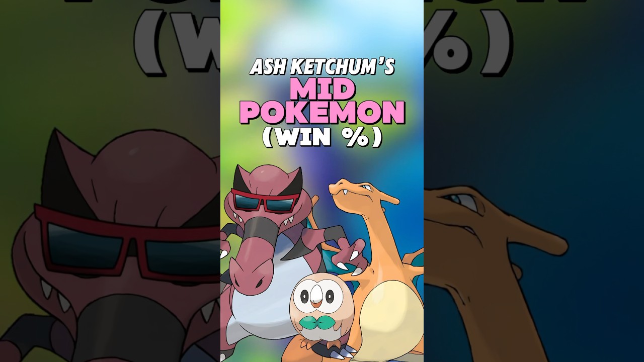 Ash Ketchum&rsquo;s Most Mid Pokemon from Each Region (Based on Win Percentage)