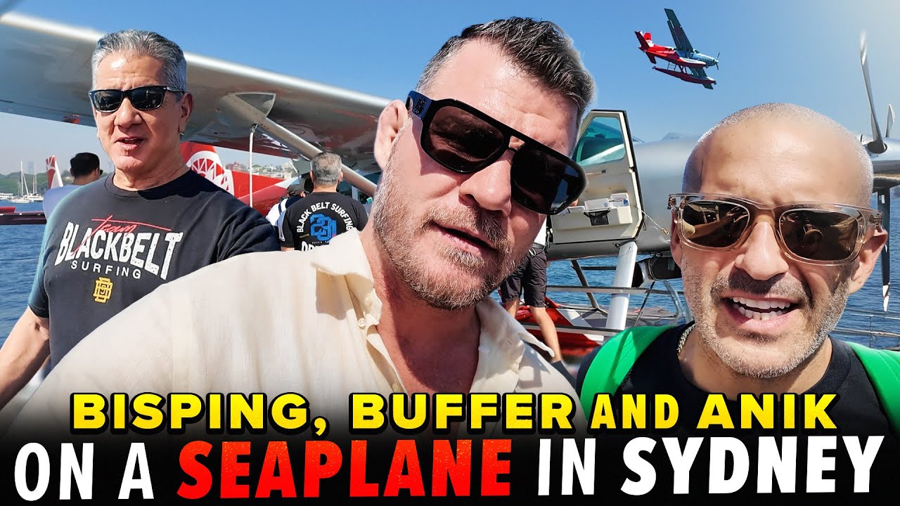ON A SEAPLANE IN SYDNEY w/ Bisping, Bruce Buffer and Jon Anik | UFC 325