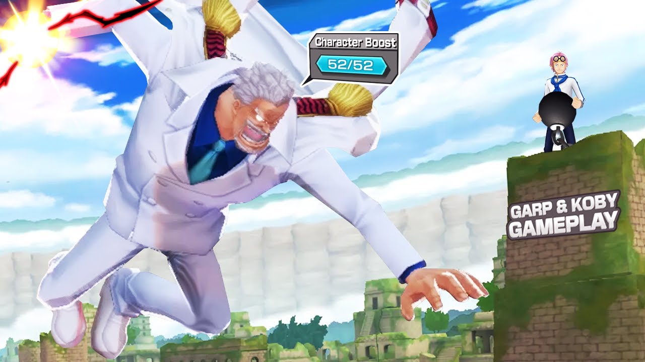 Boost 4 Garp Gameplay (w/Koby) | One Piece Bounty Rush