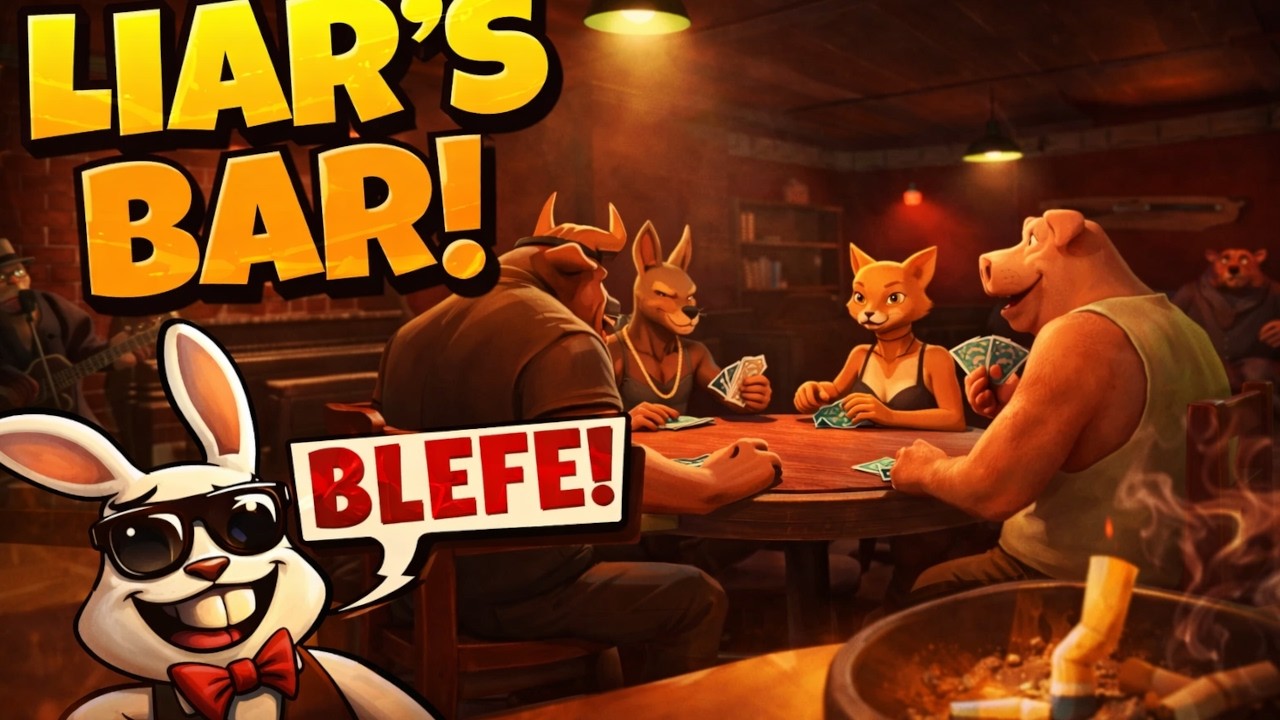 LIARS BAR - JOGANDO 1 ATÉ PERDER... JOGANDO COM AMIGOS