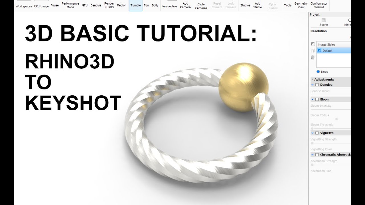 3D Tutorial: Rhino 3D to Keyshot Basics