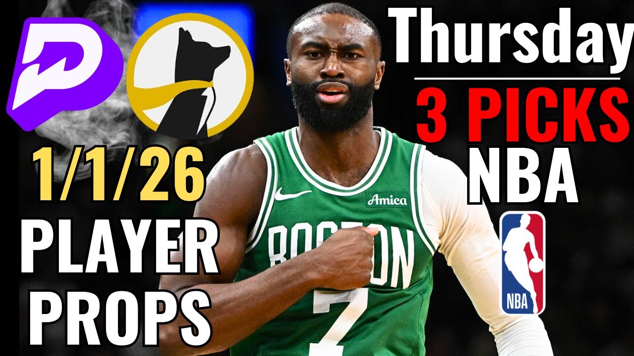 8-2 NBA RUN🔥 PRIZEPICKS UNDERDOG NBA THURSDAY 1/1/26 BEST PLAYER PROPS TODAY!! NEW YEARS DAY!