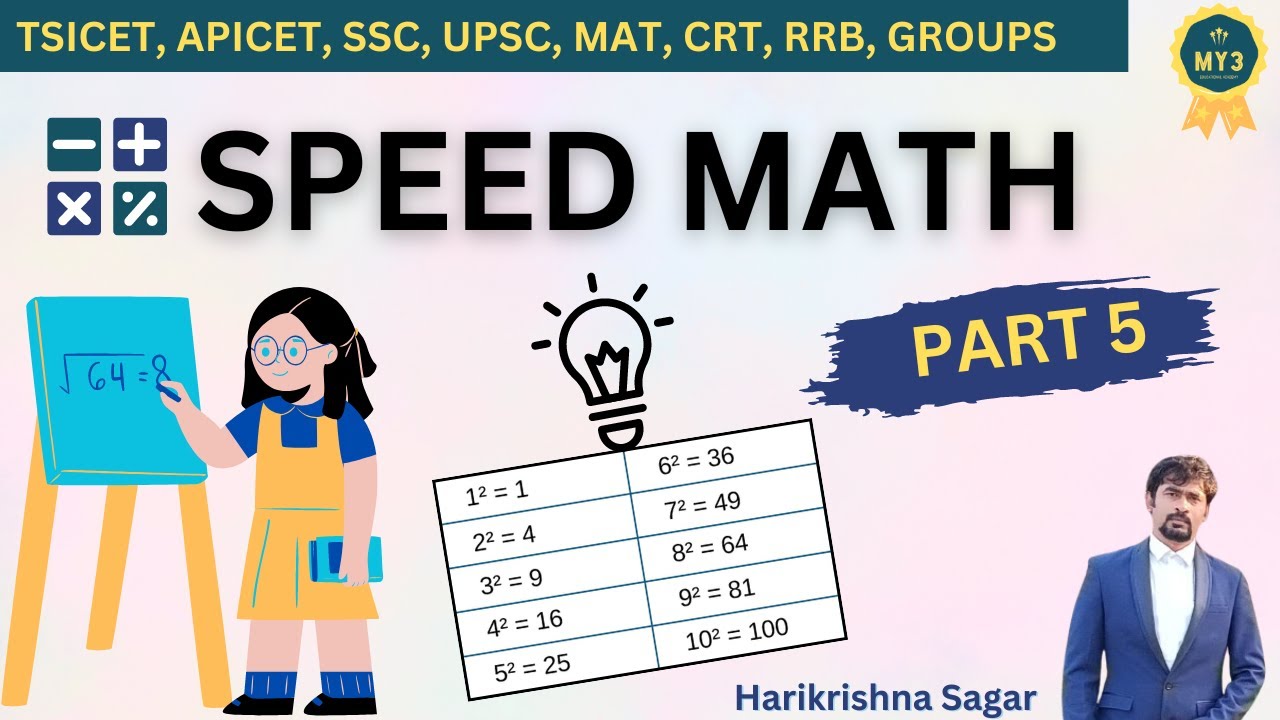 Speed Math: Multplication of two digit numbers By Mr.Harikrishna sagar