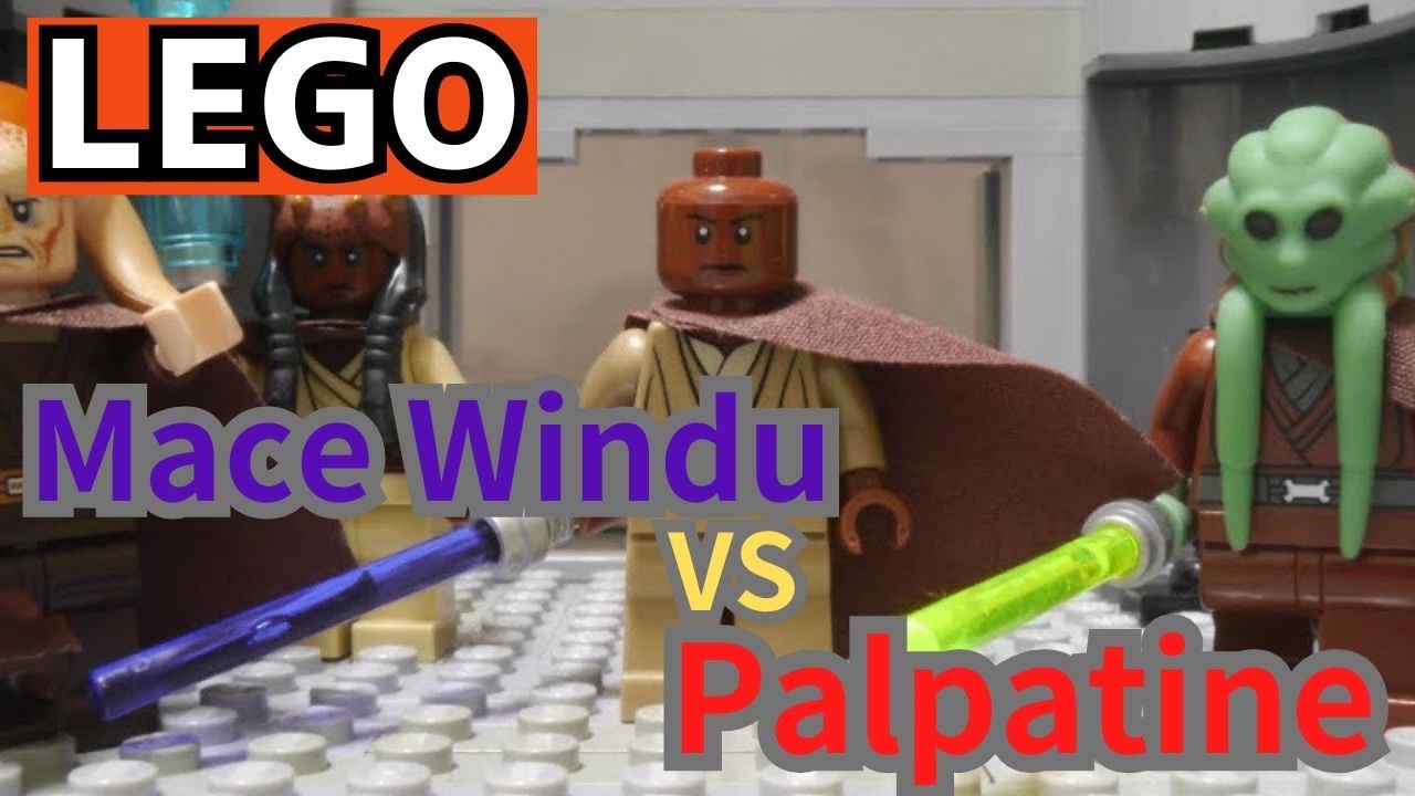 LEGO STAR WARA Palpatine's arrest Mace Windu vs Darth Sidious