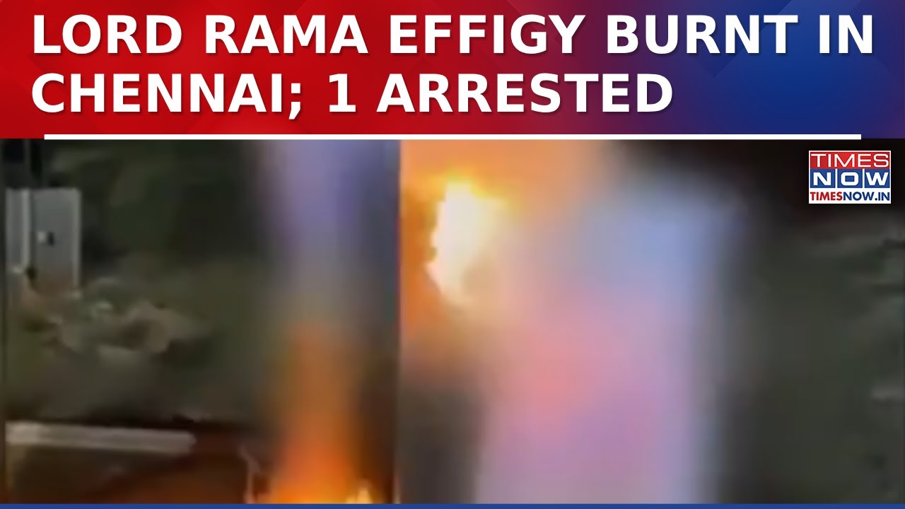 Lord Rama Effigy Burnt by French Group In Chennai; Trichy Police File FIR, 1 Arrested