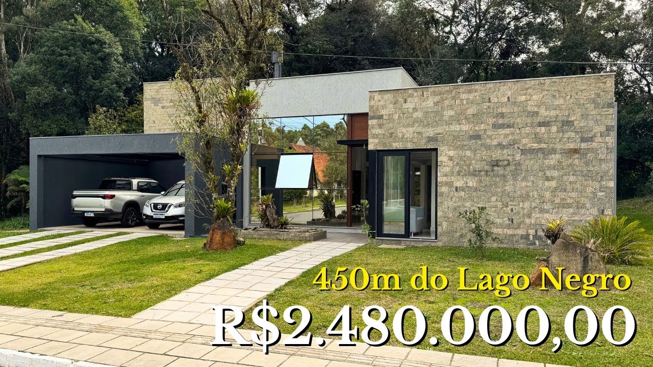 Sua NOVA Casa em Gramado a 450m do Lago Negro | Amplo Living, Deck e Localização EXCELENTE!
