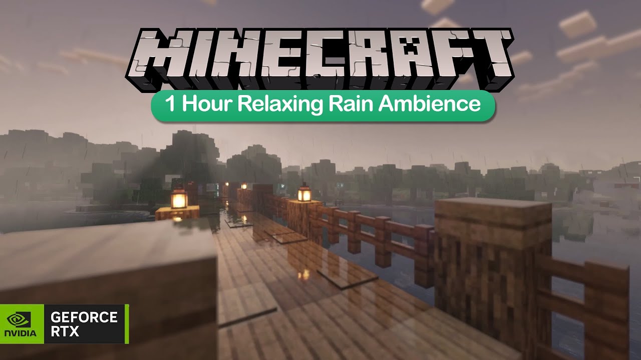 Calming Minecraft Rain Ambience – Perfect for Sleep, Focus, Study, or Relaxation