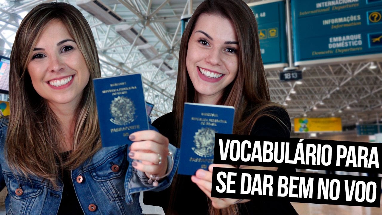 VOCABULÁRIO DE AEROPORTO E AVIÃO feat. Carina Fragozo | Mi Alves