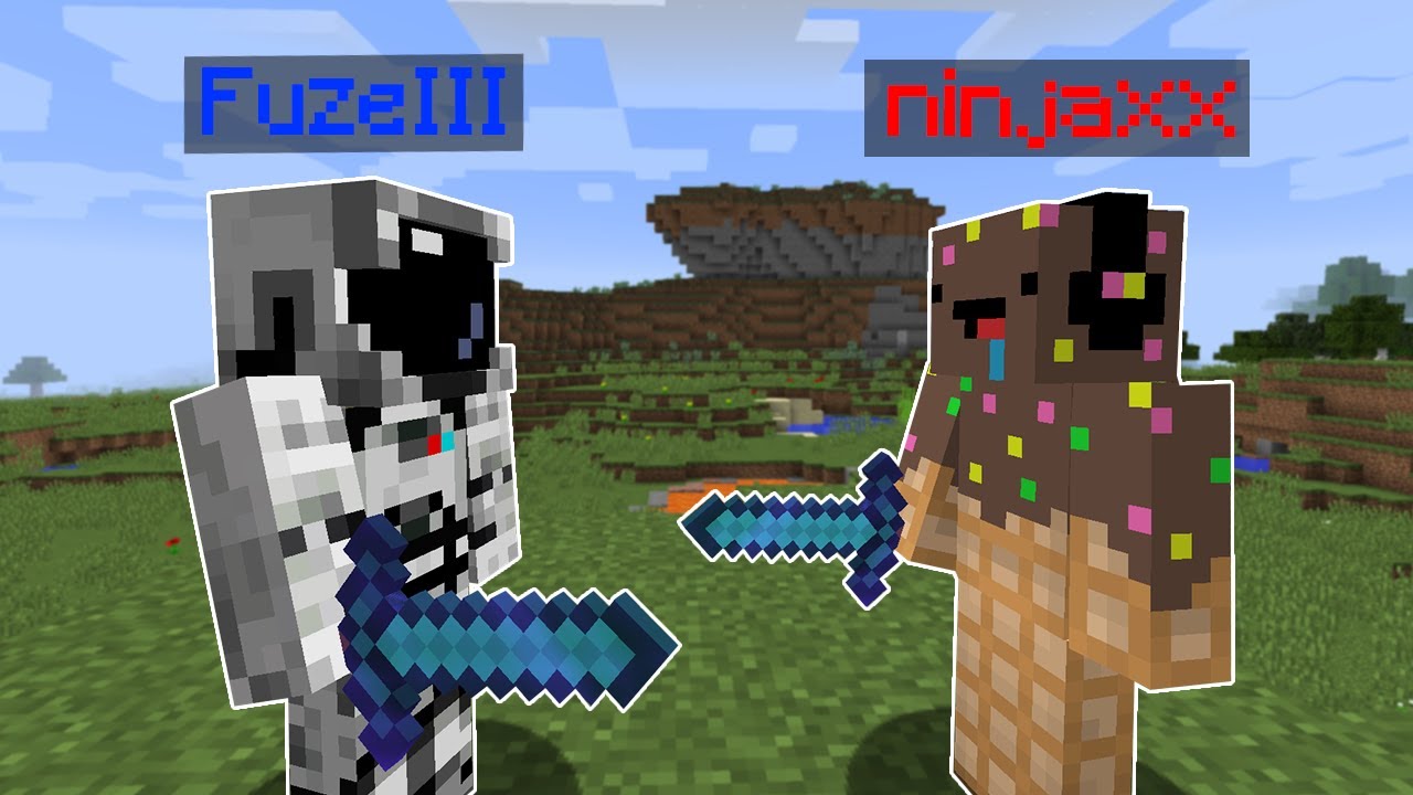 J'ai affronté FuzeIII sur Minecraft.. (j'lai fumé)