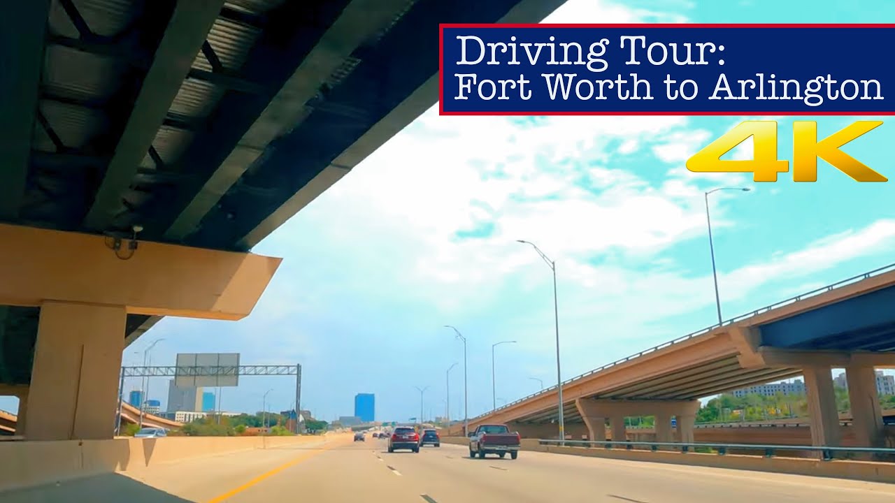 DFW Driving Tour: Fort Worth to Arlington #2 (via Hwy 30) 4K