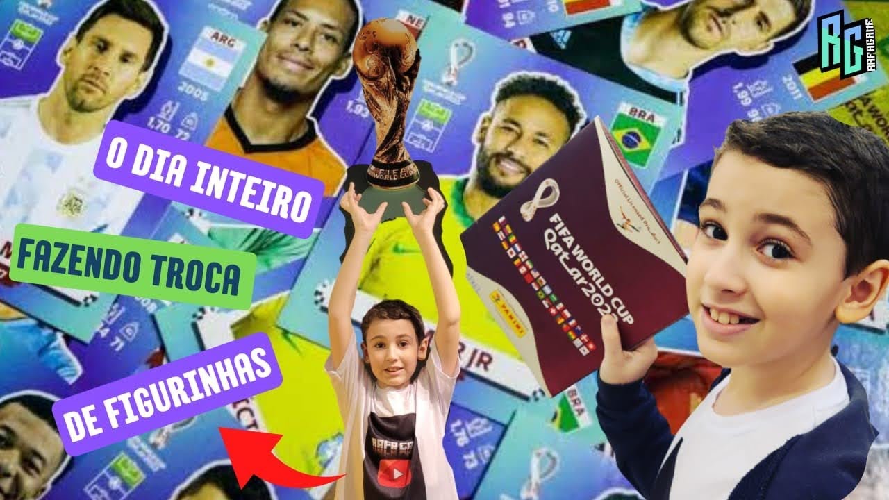 OLHEM a TROCA de FIGURINHAS da Copa 2022 que Fizemos (Ponto de Troca no RJ) #copadomundo #figurinhas