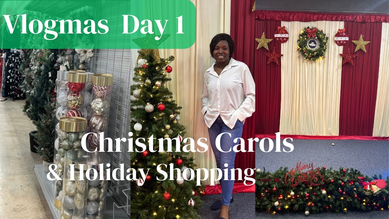 Vlogmas 2025  Day 1: Christmas Carols, Cozy Shopping & Holiday Vibes 🎄