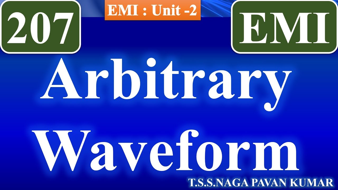 EMI207 - Arbitrary Waveform Generator (AWG)