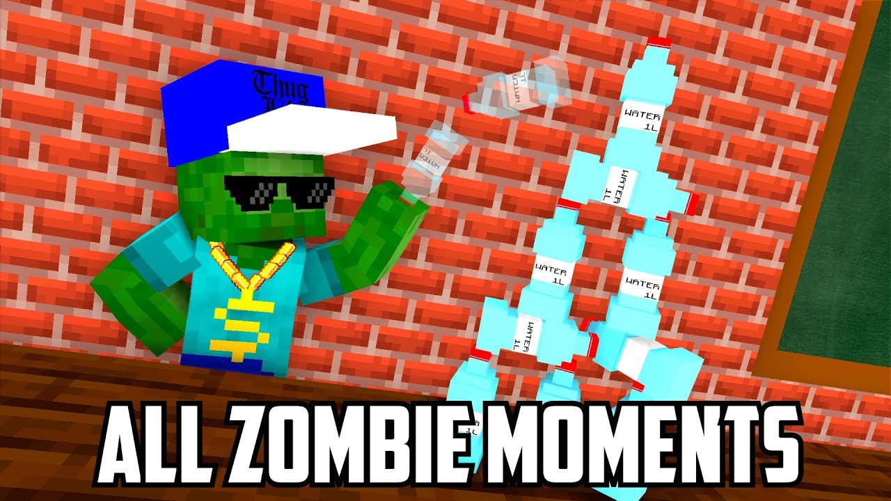 ZOMBIE FUNNY MONTAGE - Minecraft Animation