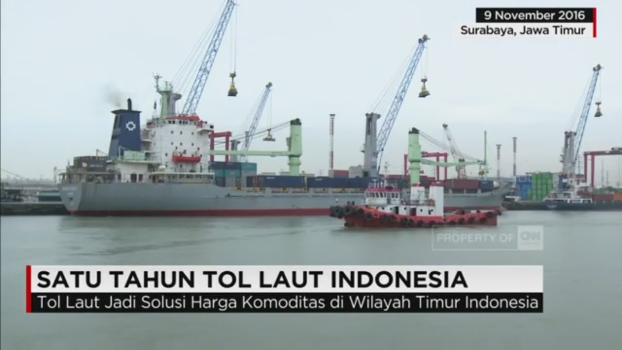 Satu Tahun Tol Laut Indonesia