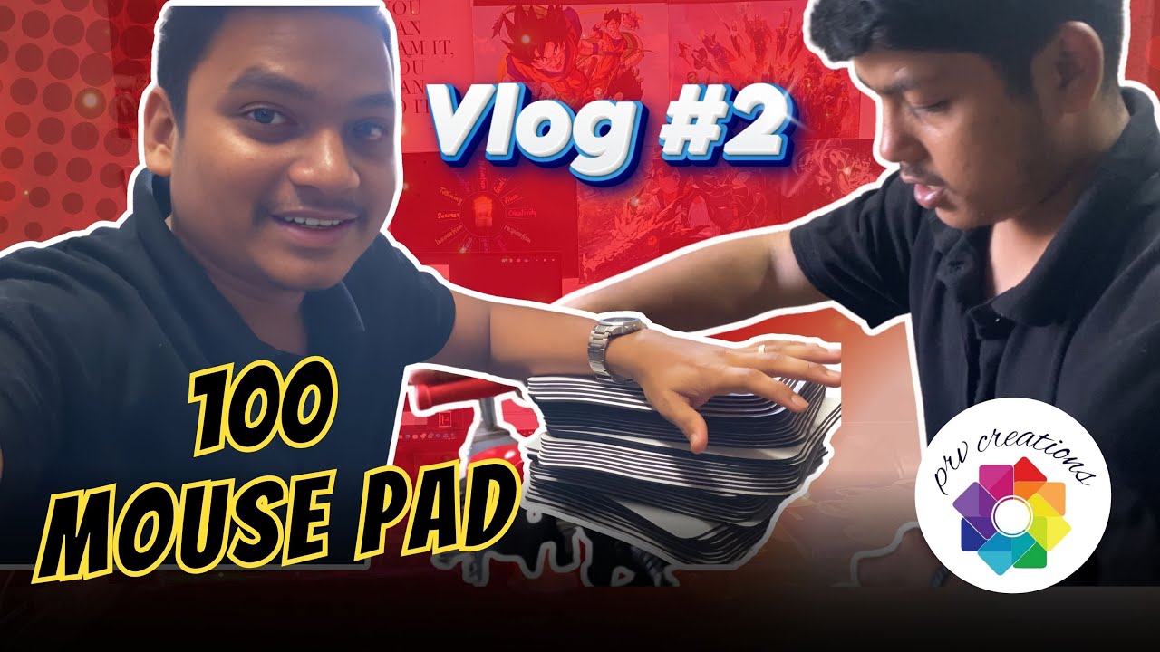 Vlog #2 | Printing 100 Mouse Pads 💻🖨️ | Bulk Order behind-the-scenes at PRV Creations