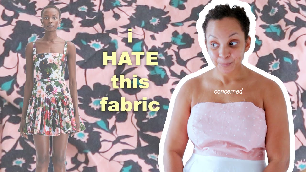 Sewing A Valentine's Day Dress ... out of fabric I hate