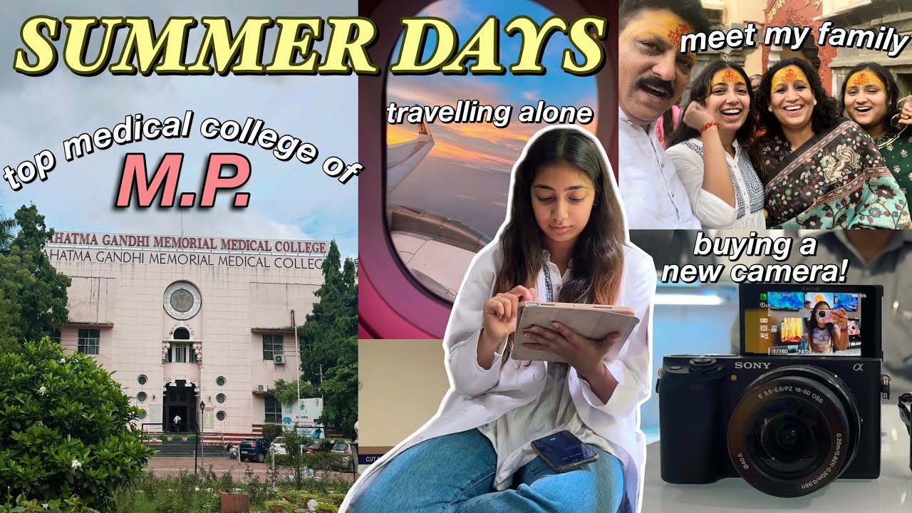 VLOG: exploring MP's Best Medical College (MGMMC), family trip & Unboxing New Camera☀️