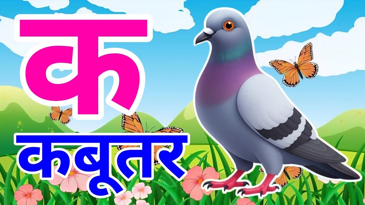 क से कबूतर, a se anaar अ से अनार k se kabutar | हिन्दी वर्णमाला | क से कबूतर अ से अनार, for kids
