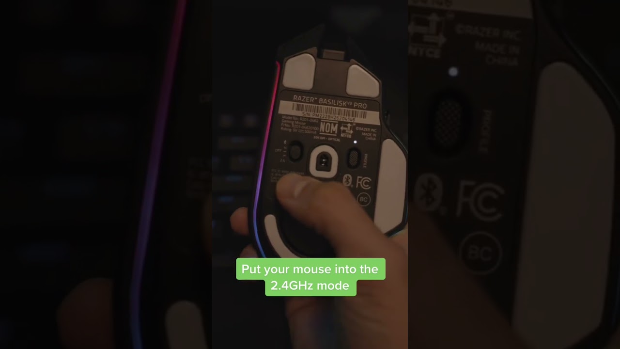 Super easy steps on how to pair your #Razer #BasiliskV3 Pro to the Razer #Mouse Dock Pro ⚡️ #gaming