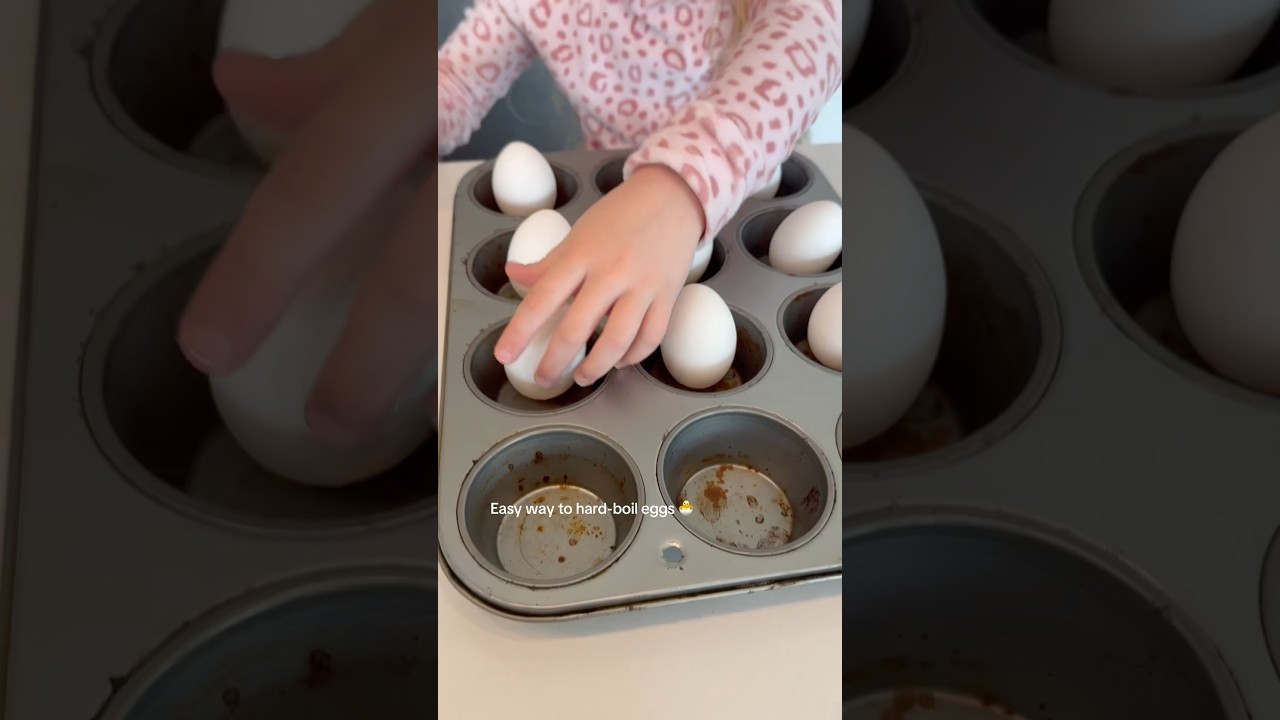 Easy prepping for Easter egg coloring! 🐰🐣 #easter #easteregg #egg #hardboiledegg