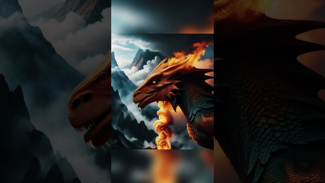 We asked AI for a photo of a fire breathing dragon… // AI ART 