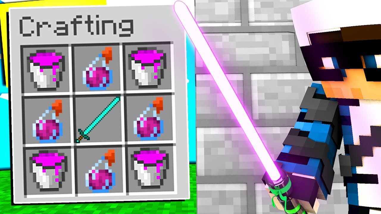 HO CREATO 10 SPADE LASER OP SU MINECRAFT - ITA