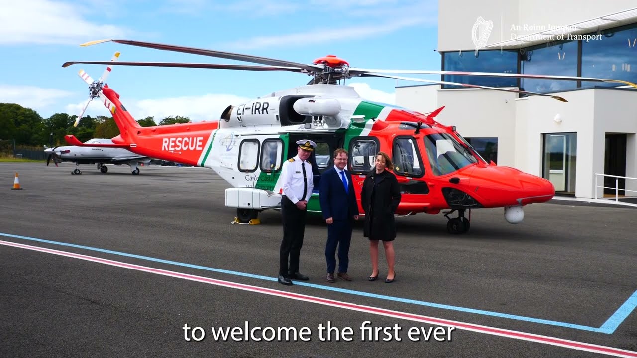 Helicopter in New Coast Guard Fleet Arrives at Weston Airport