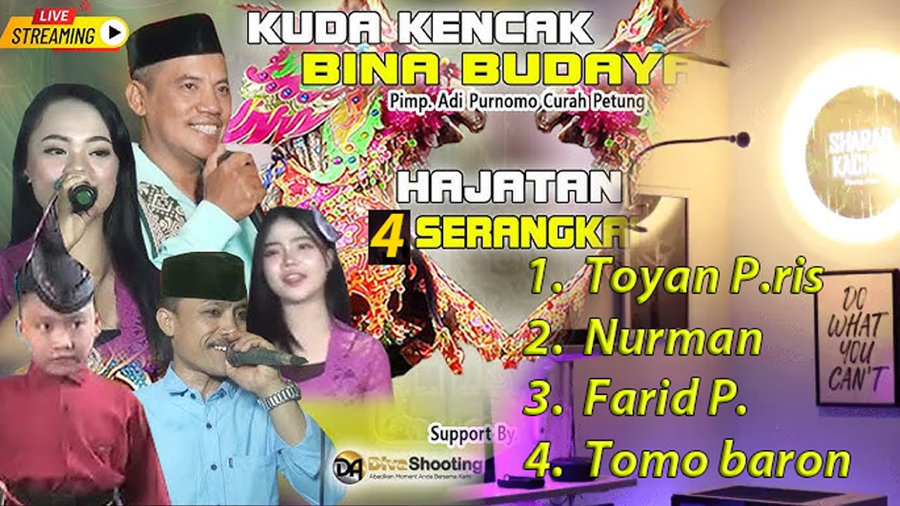 KUDA KENCAK BINA BUDAYA🔴LIVE HAJATAN KEL. TOYAN P. RIS DESA MENINJO RANUYOSO LMJ