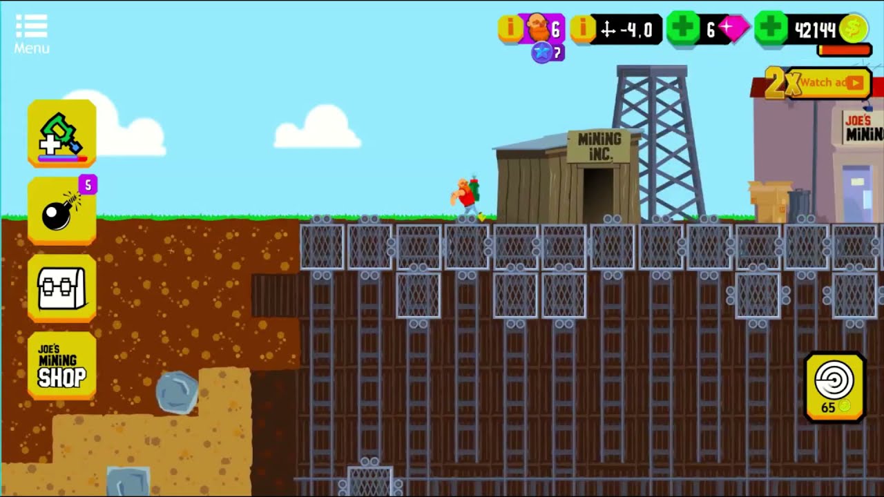 Making Game With Elevator |Gold Digger FRVR||fire fly on sky|