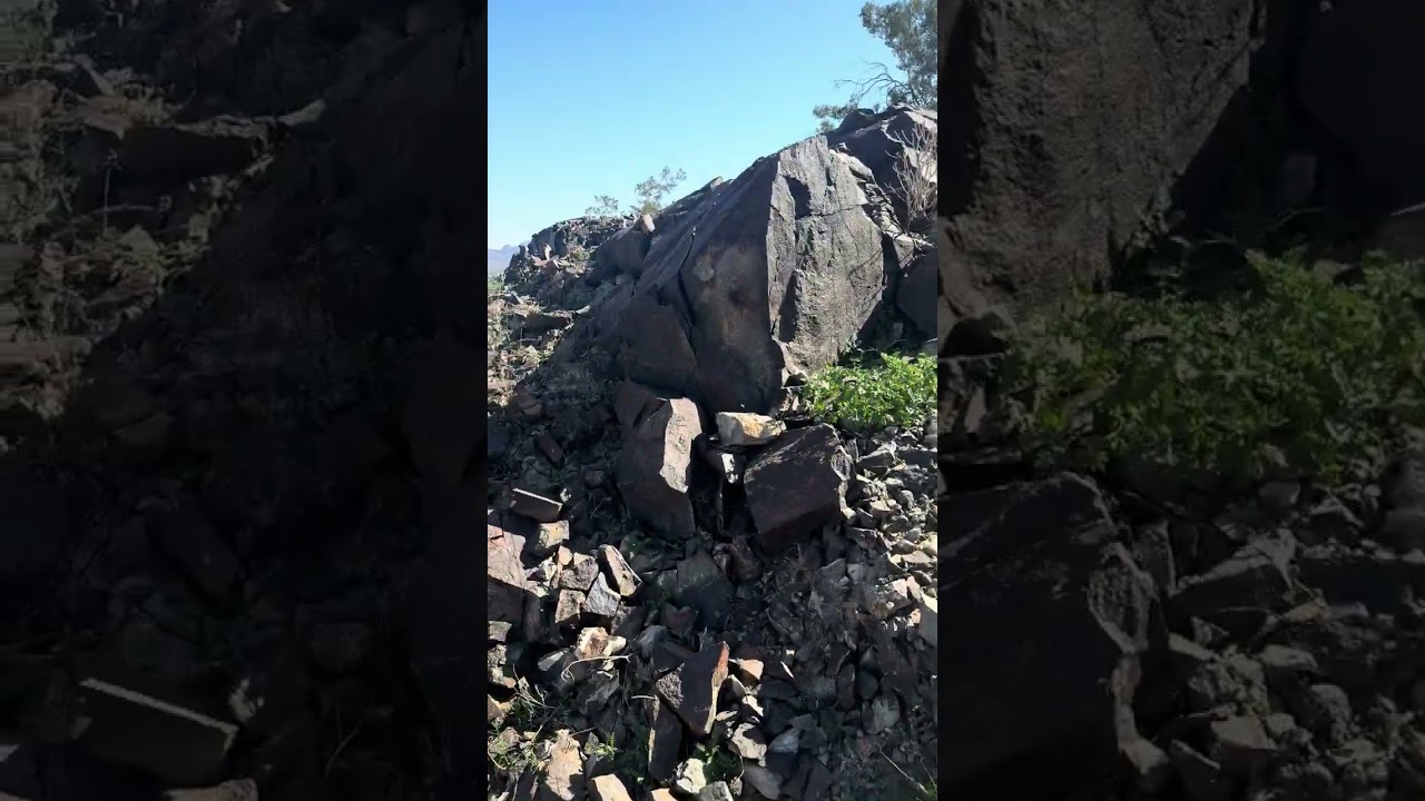 Climbing “Q” Hill in Quartzsite, Az