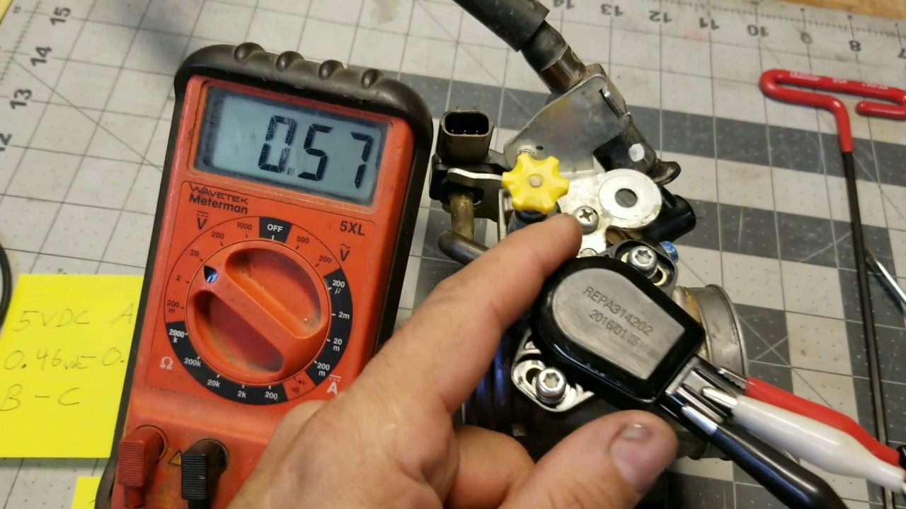 2011 honda CRF450 throttle position sensor adjustment